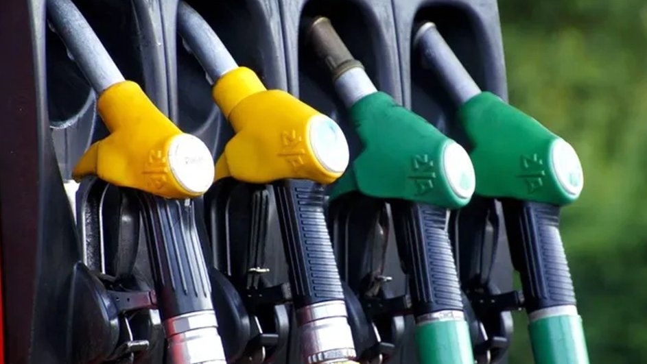 FUEL7 - The Brief | Namibia's Leading Business & Financial News Gas pumps with yellow and green nozzles at a fuel station.