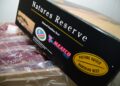 NATURES RESERVES - The Brief | Namibia's Leading Business & Financial News Box of Nature's Reserve Namibian beef, labeled 'Pasture Raised' with logos and product branding visible on a dark package.